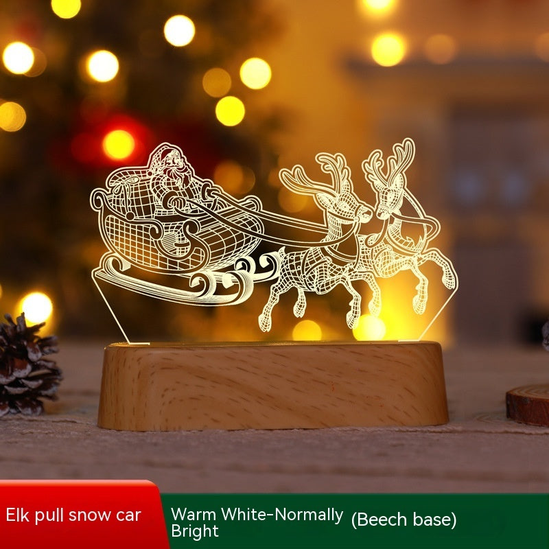 MagicGlow™ 3D LED Christmas Night Light - Warm Holiday Decoration & Gift