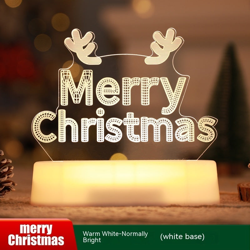 MagicGlow™ 3D LED Christmas Night Light - Warm Holiday Decoration & Gift