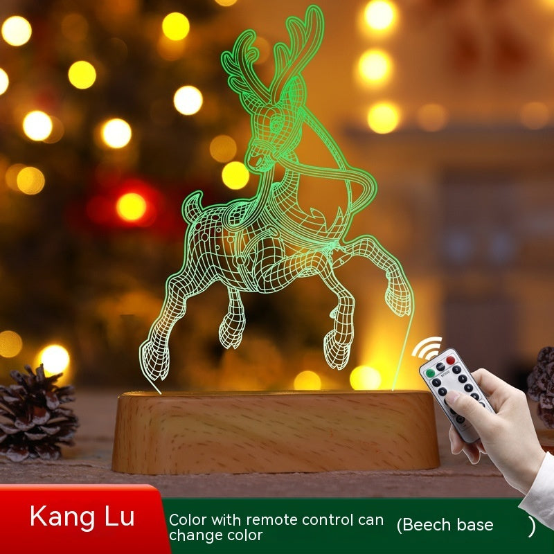MagicGlow™ 3D LED Christmas Night Light - Warm Holiday Decoration & Gift