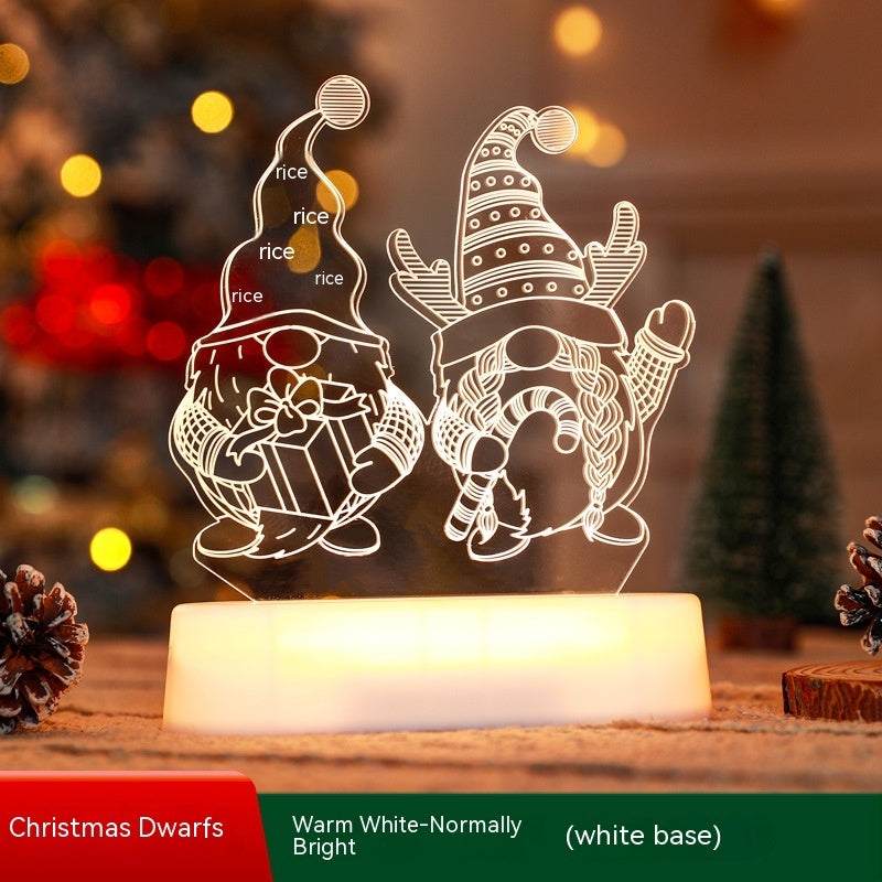 MagicGlow™ 3D LED Christmas Night Light - Warm Holiday Decoration & Gift