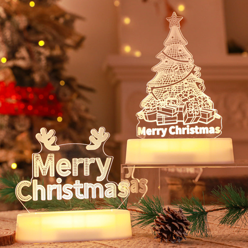 MagicGlow™ 3D LED Christmas Night Light - Warm Holiday Decoration & Gift