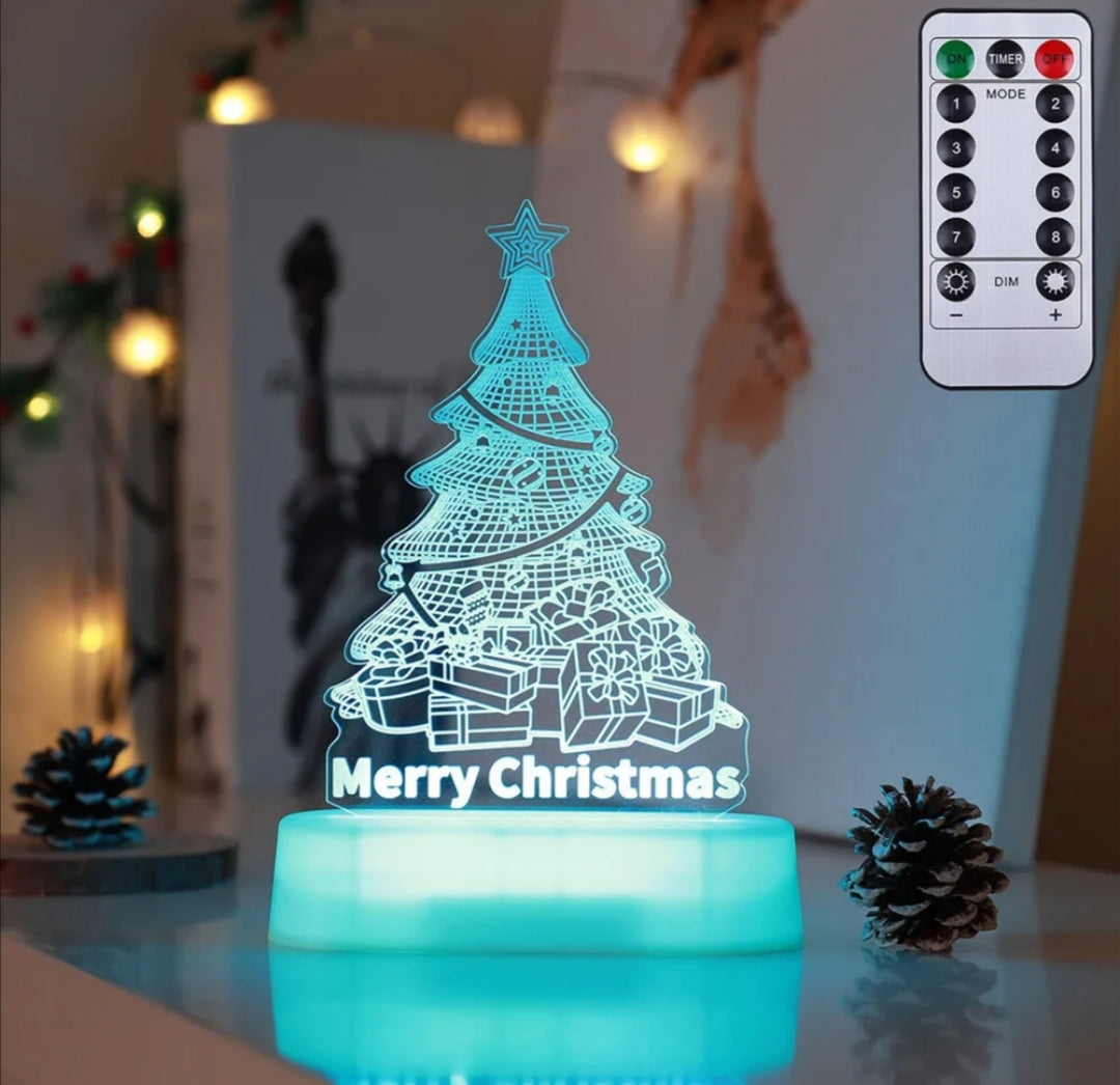 MagicGlow™ 3D LED Christmas Night Light - Warm Holiday Decoration & Gift